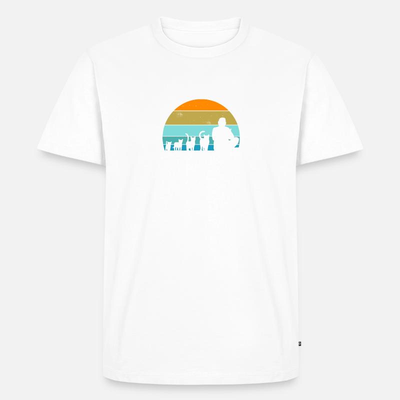 Cat Evolution - Men's Premium Organic T-Shirt - undefined