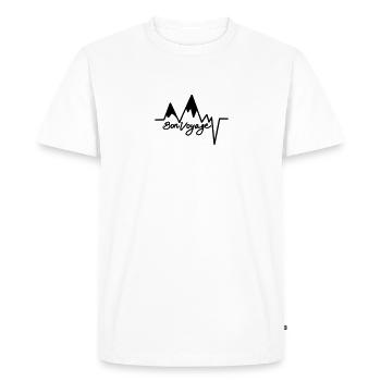 Bon voyage Bon voyage - T-shirt Premium bio Homme - blanc - Devant - Nico (187cm)