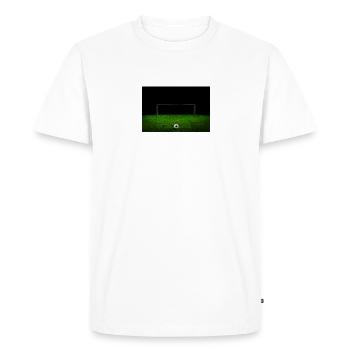 But de football vide - T-shirt Premium bio Homme - blanc - Devant - Nico (187cm)