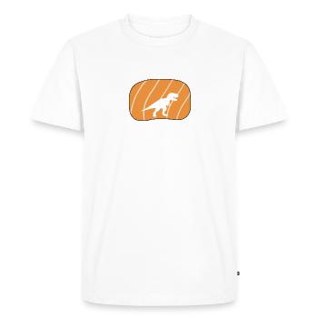 Dinosaure Dinosaures Rex - T-shirt Premium bio Homme - blanc - Devant - Nico (187cm)