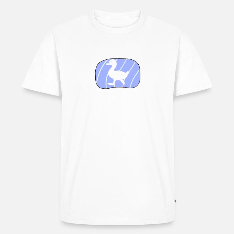 Entchen Gans - Männer Premium Bio T-Shirt - Weiß