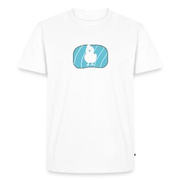 Chicken, poultry - Men's Premium Organic T-Shirt - white - Front - Nico (187cm)