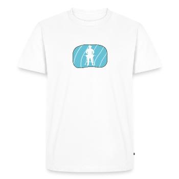 BBQ Barbecue Grill Tongs - Men's Premium Organic T-Shirt - white - Front - Nico (187cm)