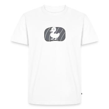 Duck Duck Waddle - Men's Premium Organic T-Shirt - white - Front - Nico (187cm)