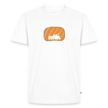 Railway Locomotive Model Railway - Men's Premium Organic T-Shirt - white - Front - Nico (187cm)
