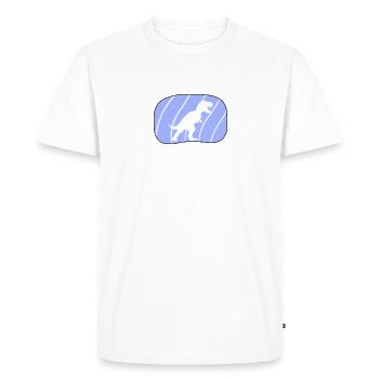 Fossile de dinosaure - T-shirt Premium bio Homme - blanc - Devant - Nico (187cm)