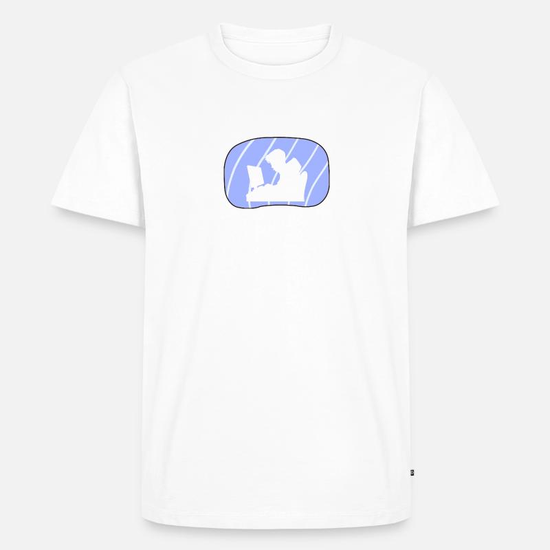 Hacker Hacken Informatiker - Männer Premium Bio T-Shirt - Weiß