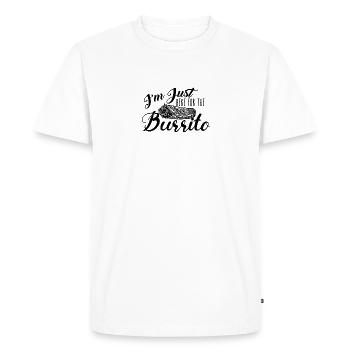 Cheat Day Burrito Burger Restauration rapide Pizza - T-shirt Premium bio Homme - blanc - Devant - Nico (187cm)