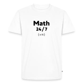Mathématiques Pi - T-shirt Premium bio Homme - blanc - Devant - Nico (187cm)
