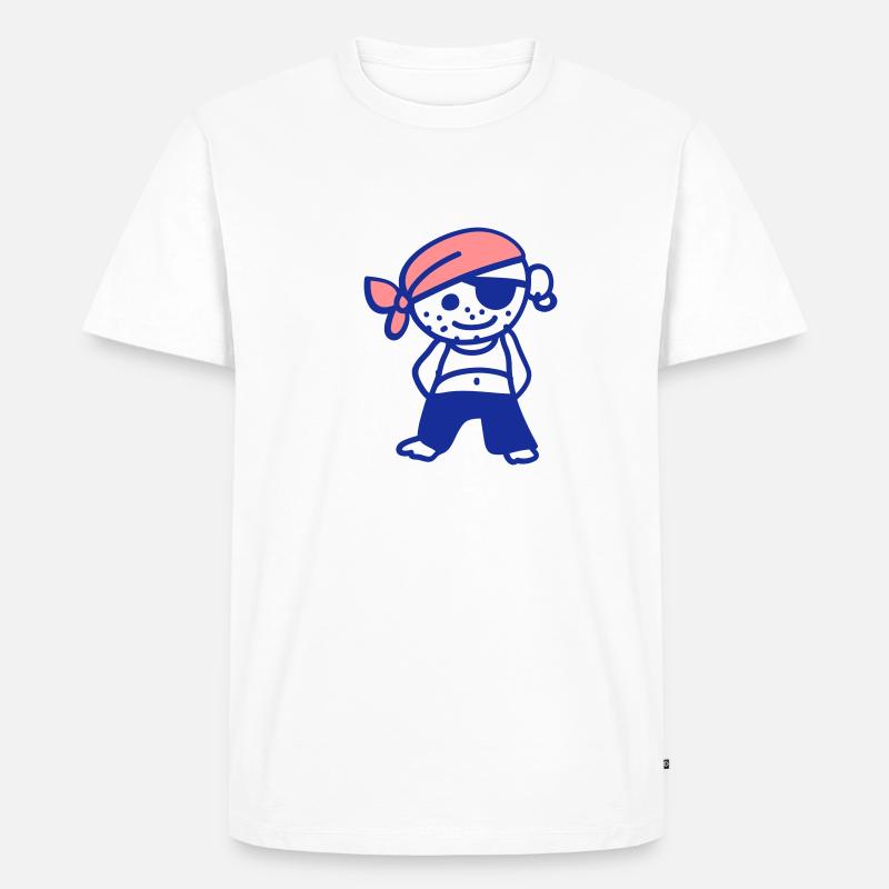 Pirate - Men's Premium Organic T-Shirt - white