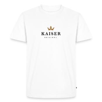 Kaiser - Männer Premium Bio T-Shirt - Weiß - Vorne - Nico (187cm)