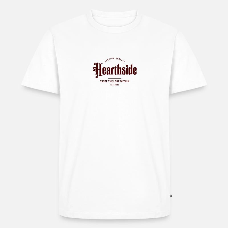 Hearthside - Männer Premium Bio T-Shirt - Weiß