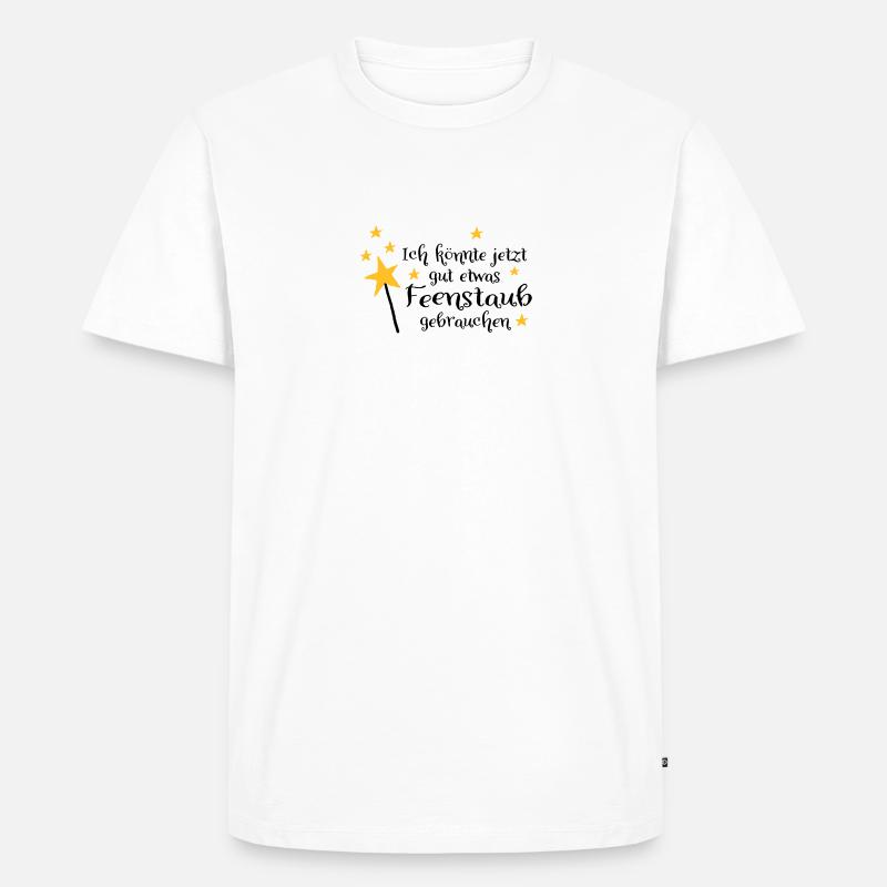 Feenstaub - Männer Premium Bio T-Shirt - Weiß