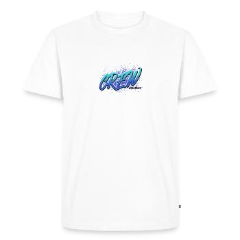 Crew member design - Men's Premium Organic T-Shirt - white - Front - Nico (187cm)