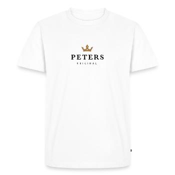 Peters - Men's Premium Organic T-Shirt - white - Front - Nico (187cm)