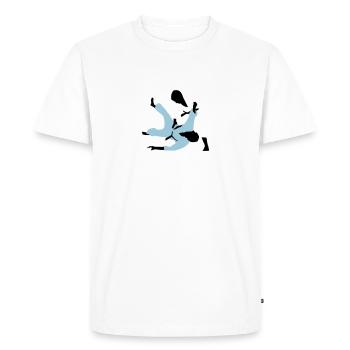 judo_a_3c - T-shirt Premium bio Homme - blanc - Devant - Nico (187cm)