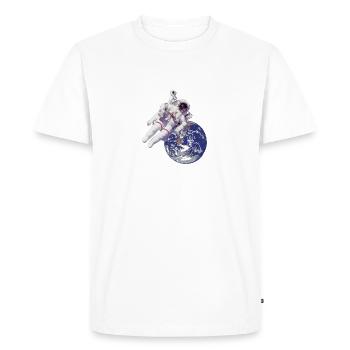 Astronaut in space - Men's Premium Organic T-Shirt - white - Front - Nico (187cm)