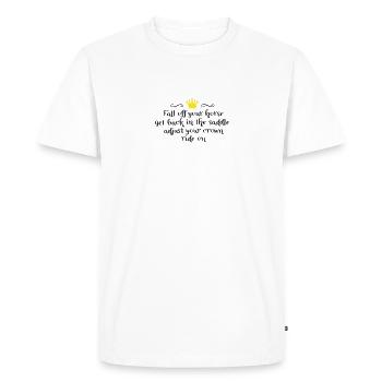 Riding accident - Men's Premium Organic T-Shirt - white - Front - Nico (187cm)