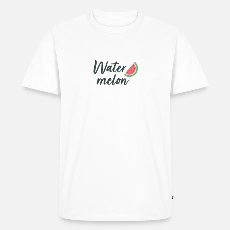 watermelon 1 - Männer Premium Bio T-Shirt - Weiß
