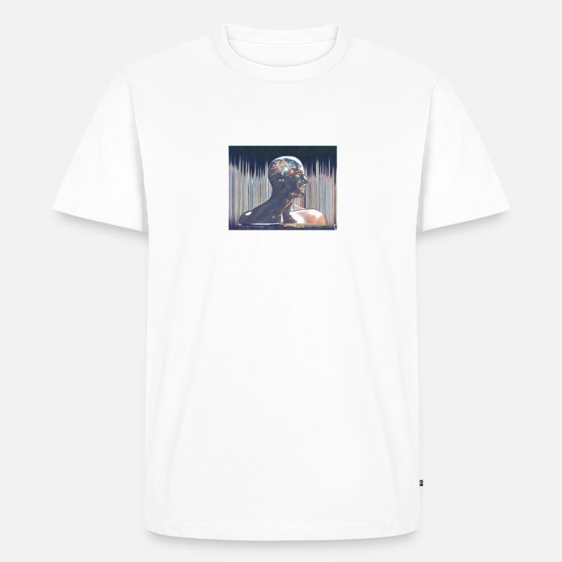 Lightrix - Männer Premium Bio T-Shirt - Weiß