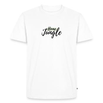 Home Jungle Lettrage - T-shirt Premium bio Homme - blanc - Devant - Nico (187cm)