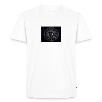 Mandala - T-shirt Premium bio Homme - blanc - Devant - Nico (187cm)