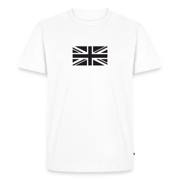 Union Jack black and white - Men's Premium Organic T-Shirt - white - Front - Nico (187cm)