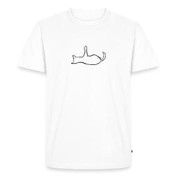 Your dog wants his peace! - Men's Premium Organic T-Shirt - white - Front - Nico (187cm)