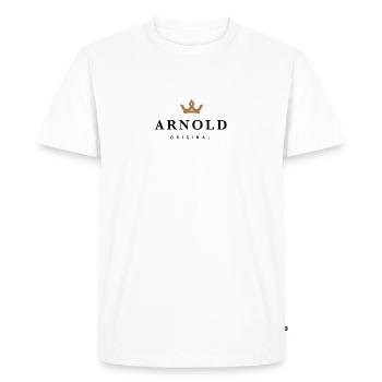 Arnold - T-shirt Premium bio Homme - blanc - Devant - Nico (187cm)
