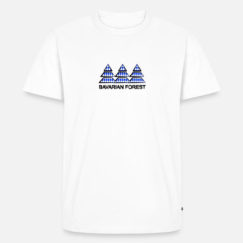 bavarian forest - Männer Premium Bio T-Shirt - Weiß