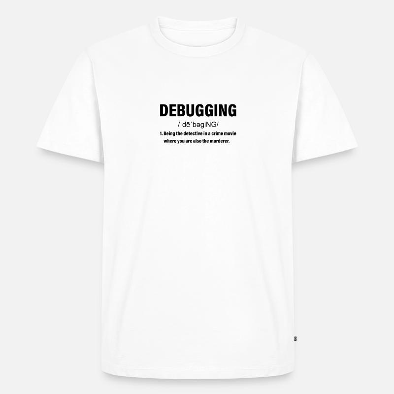 Programmieren - Männer Premium Bio T-Shirt - Weiß