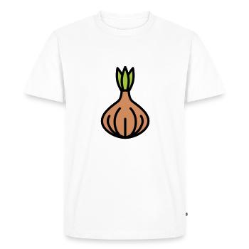 Oignon - T-shirt Premium bio Homme - blanc - Devant - Nico (187cm)