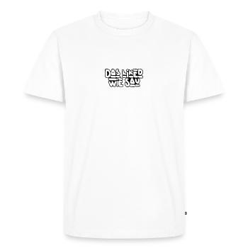Das liked - Männer Premium Bio T-Shirt - Weiß - Vorne - Nico (187cm)