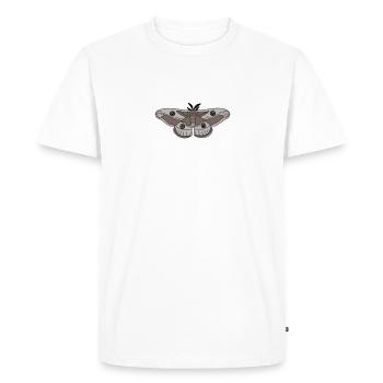 Couleur des yeux de paon de nuit - T-shirt Premium bio Homme - blanc - Devant - Nico (187cm)