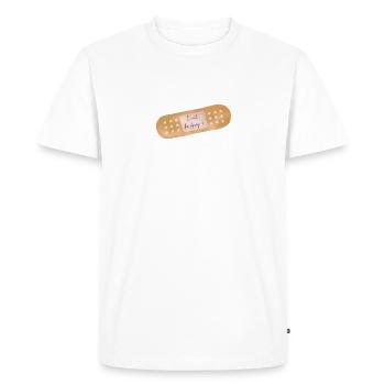 It will be okay :) Plaster - Men's Premium Organic T-Shirt - white - Front - Nico (187cm)