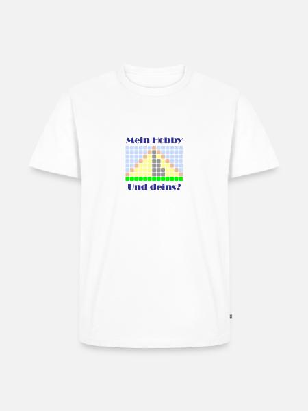 mein hobby zelten - Männer Premium Bio T-Shirt - Weiß