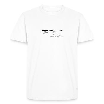 SAINT MALO Intra-muros Fidelis - T-shirt Premium bio Homme - blanc - Devant - Nico (187cm)