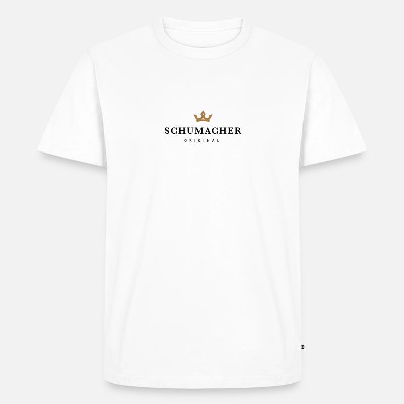 Schumacher - Männer Premium Bio T-Shirt - Weiß