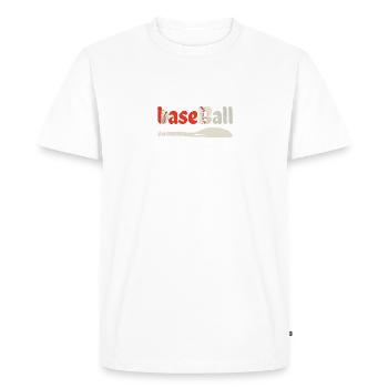 Baseball Passion - T-shirt Premium bio Homme - blanc - Devant - Nico (187cm)