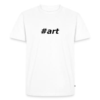 #art - T-shirt Premium bio Homme - blanc - Devant - Nico (187cm)