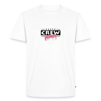 Crew Member - T-shirt Premium bio Homme - blanc - Devant - Nico (187cm)