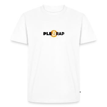 Pleb Rap - T-shirt Premium bio Homme - blanc - Devant - Nico (187cm)