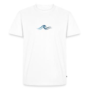 Vague vague Surf Eau Rat Surfer - T-shirt Premium bio Homme - blanc - Devant - Nico (187cm)