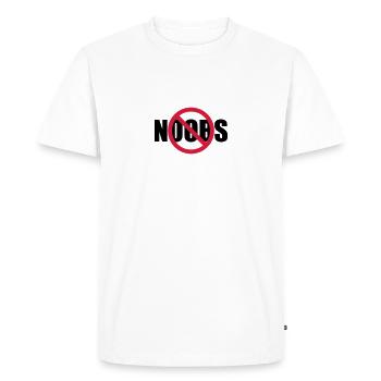 Aucun signe de noobs interdit - T-shirt Premium bio Homme - blanc - Devant - Nico (187cm)
