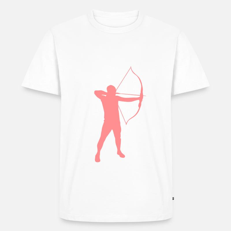 Archery male de - Männer Premium Bio T-Shirt - undefined