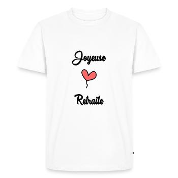 RETIREMENT - Men's Premium Organic T-Shirt - white - Front - Nico (187cm)