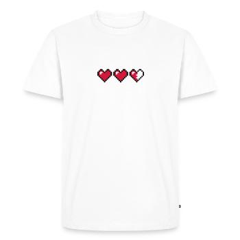 LifeHeart - T-shirt Premium bio Homme - blanc - Devant - Nico (187cm)