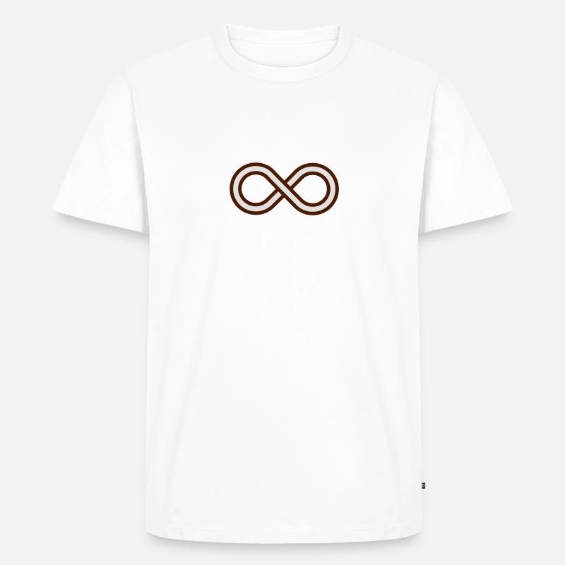Infinity loop - Männer Premium Bio T-Shirt - Weiß