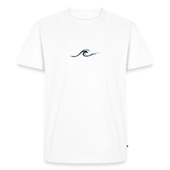 Vague vague Surf Eau Rat Surfer - T-shirt Premium bio Homme - blanc - Devant - Nico (187cm)