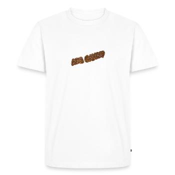 BONBON D’ÂNE 0015 - T-shirt Premium bio Homme - blanc - Devant - Nico (187cm)